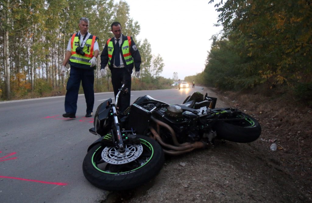 Poliția Maghiară verifică un accident pentru șofer fără permis de conducere